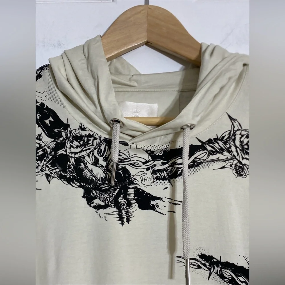 Givenchy MEN’S GOTHIC OVERSIZED HOODIE Size SMALL VGC Made in Portugal - Picture 12 of 16